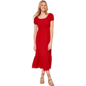 Trendyol - Midi Shift Relaxed - Gebreide Jurk - Zwart