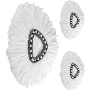SNQ Mop Navullingen - Set van 3 - Voor - Microvezel Navullingen (met Borstel)