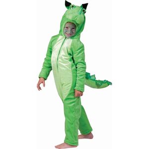 Pierros - Draak Kostuum - Groene Draak Kind Kostuum - Groen - Maat 152 - Halloween - Verkleedkleding