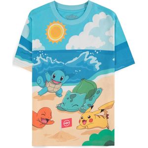 Pokémon - Beach Day Dames T-shirt - M - Multicolours