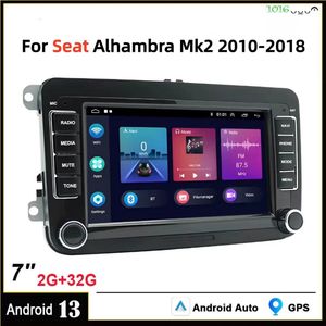 7inch Android 13 Auto Stereo for Seat Alhambra Mk2 2010-2018 (Typ 7N) | 2+32G GPS Navigatie, PQ46 Platform, Draadloos CarPlay & Achteruitrijcamera