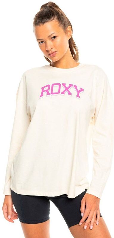 Roxy Erjkt04180 T-shirt Met Lange Mouwen Beige L Vrouw