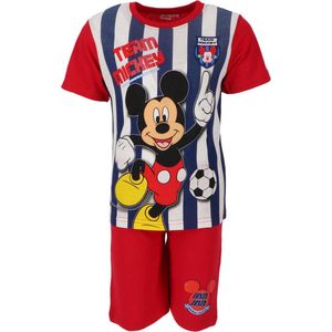 Mickey Mouse pyjama - maat 116 - Team Mickey shortama - 100% katoen