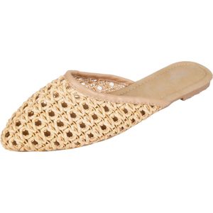 Slippers voor dames met strotextuur VICES 41 EU
