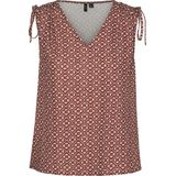 Vero Moda - Vmshive S/l V-neck Top - Barm Red