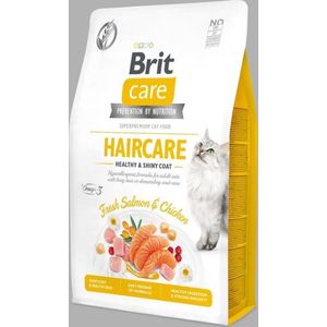 Brit Care Cat Grainfree Adult Haircare Fresh Salmon & Chicken 2 kg - Kat
