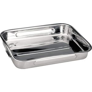 Braadpan - gratineerschaal voor lasagne met handgrepen - bakplaat - ovenschaal - braadschaal voor lasagne, kip en groenten - 30 cm