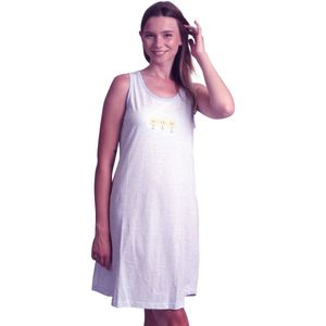 Cocodream dames nachthemd mouwloos - maat L - Sunday - zand