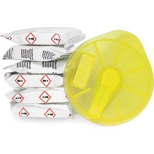 6x ontkalkingstabletten en Service T-disk Geel geschikt voor Bosch Tassimo koffiemachine - nr. 00576836 - 17001490