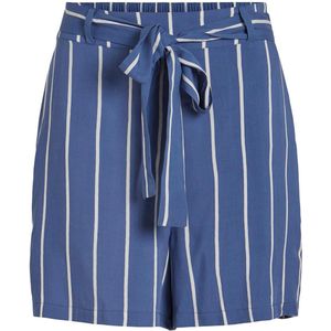 Vila Enna Shorts Met Hoge Taille Blauw 36 Vrouw