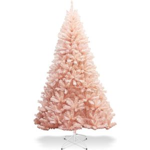 Kunstkerstboom Roze - Metalen Standaard - PVC Naalden - Kerstmis - Kerstboom - 180 cm
