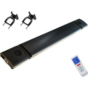 Cityline Heater 1000 watt - Infrarood straler zonder licht - Met bluetooth stereo speakers - Infrarood ruimte verwarming - Terrasstraler - Donkerstraler - Heatbar -Badkamer verwarming - Ideaal als bijverwarming