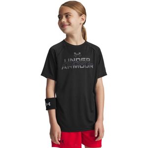 Under Armour - Tech Split Wordmark - T-shirt - Korte Mouwen - 100% Polyester