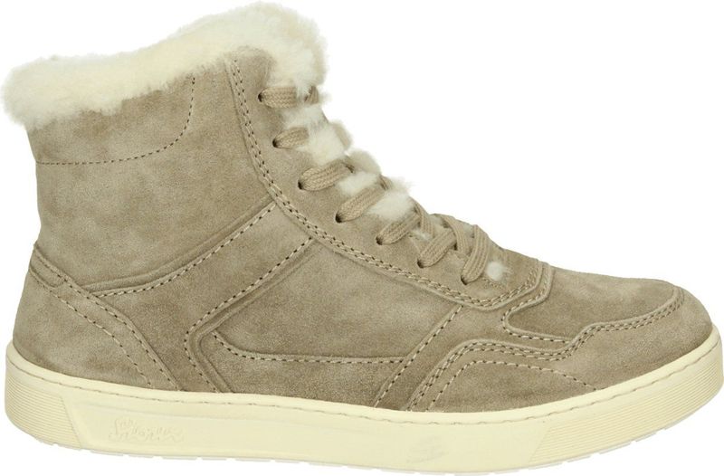 SIOUX - 006-LF - Enkellaarsjes - Beige - Glad Leer - Platte Hak