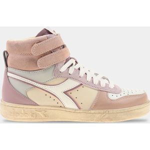 Diadora Magic Basket Mid Icona Woman Hoge sneakers - Leren Sneaker - Dames - Roze - Maat 37