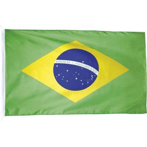 16 stuks: Polyester vlag - Brazilie - 90x150cm