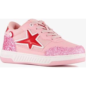 Breezy Rollers - Kinder Sneakers - Glitter Roze - Schoenen met Wieltjes