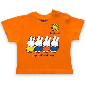 Nijntje - T-shirt - Oranje - Hup Holland Hup