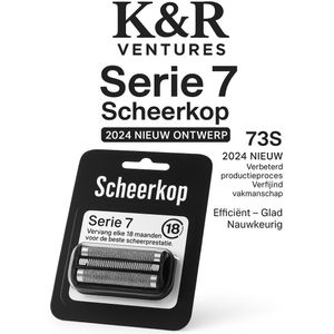 K&R Ventures® Universele Elektrische Scheerkop – Compatibel met Braun Series 7 (73S) – 1 Stuks Vervangkop – Precisie RVS Scheermes – Duurzaam & Waterbestendig