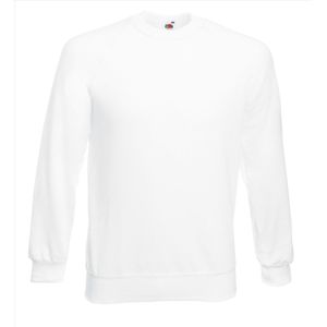 Fruit of the Loom - Classic Raglan Sweater - Wit - S