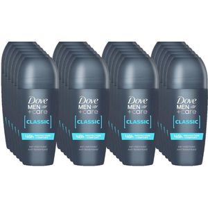 Dove Deo Roller - Men+Care Classic - Voordeelverpakking 24 x 50 ml