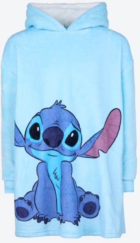 Disney Stitch Snuggle Hoodie Blauw Maat 116-122