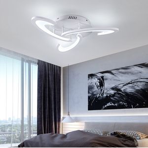 LuxiLamps - 3 Kop Plafondlamp - Kroonluchter - Wit - Woonkamerlamp - Moderne lamp - LED Plafondlamp - Plafonniere