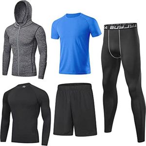 Heren Slimfit Compressiekleding Set