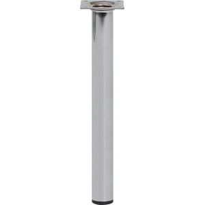 SKIR'CO 8 stuks meubelpoten 12 cm hoogte, glanzend chroom metalen been, M8 kastpoten, ronde bankpoten, inclusief moeren