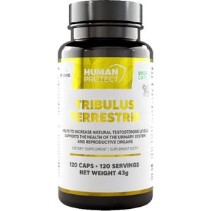 Human Protect - Tribulus Terrestris - 120 caps - 120 doseringen - testosterone booster - testosteron booster