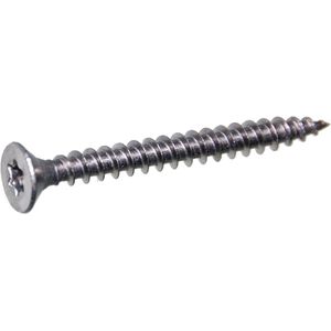 QZ Spaanplaatschroeven platkop 6.0 x 50 met Torx 30 Staal verzinkt