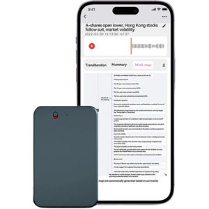 Benelux Select Voice Recorder – Voicerecorder – Transcriptie & Vertaling - App - Bluetooth – 32 GB - 8,6 × 5,5 × 0,35 cm
