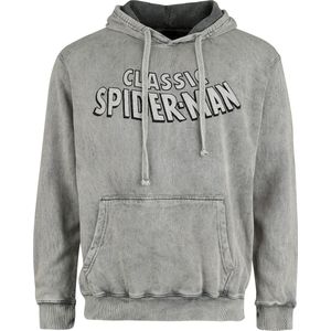 Spider-Man Classic Spider-Man Heren Trui met capuchon - grijs - M