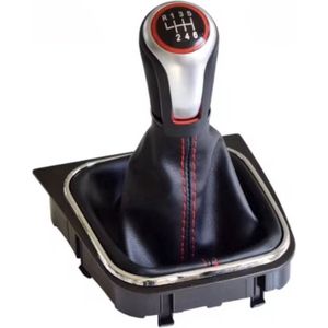 Medj - pook-pookknop-versnellingspook- 6 versnellingen-geschikt Voor Volkswagen Golf 6 Golf 5 A5 MK5 Gti Gtd R32 2004-2008 Scirocco Mt 5 6