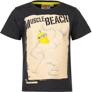 Minions t-shirt Muscle Zwart Maat 98