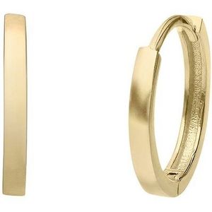 Lucardi - Oorbellen - Creolen - 14 Karaat Goud