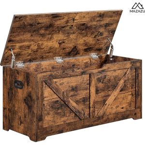 MIRA Home - Opbergkist - Opbergmeubel - Bruin - Spaanplaat - 100x40x46cm