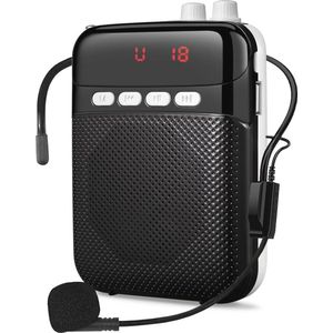 Draagbare Oplaadbare Spraakversterker met Microfoon en Headset - Ideaal voor Lessen en Vergaderingen