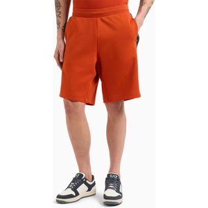 EA7 - Logo Serie - Katoenmix Bermuda - Oranje - Casual Sportief