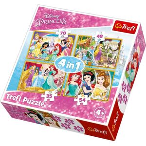 Trefl Disney princess puzzleset 4in1 - 207 delig