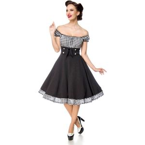 Belsira Swing jurk -3XL- Strapless Zwart