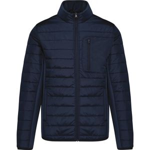 Kariban Herenjasje in twee stoffen K6171 - Mid Navy / Midnight Navy Heather - M