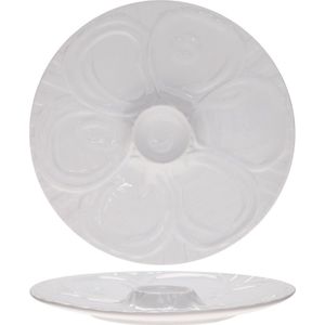 Cosy & Trendy - Oesterbord - Wit - Porselein - 28,5 cm