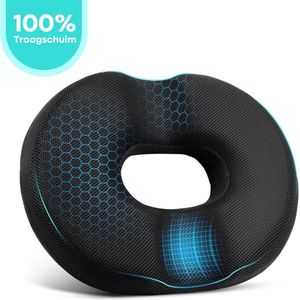 FLOOQ Orthopedisch Zitkussen Traagschuim Donutvorm - Rond