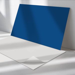Wallfluent Vinyl Wandpaneel - Kleur Blauw Wandpaneel PVC - 120 cm x 60 cm - Marine Vinyl Wandpaneel - Set van 1 - Rechthoekig Wandbekleding Vinyl - Patroon Wandpaneel - Zelfklevend Wandpaneel - Wandpaneel Keuken en Badkamer