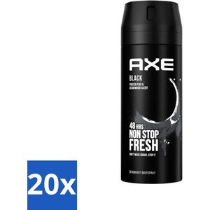Axe Deodorant Bodyspray Black 150 ml - Bulkverpakking - 20 stuks