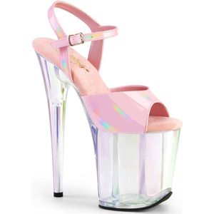Pleaser - FLAMINGO-809HT Sandaal met enkelband, Paaldans schoenen - US 8 - 38 Shoes - Roze