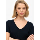 Superdry - Slub Emb - T-shirt - V-hals - Dames