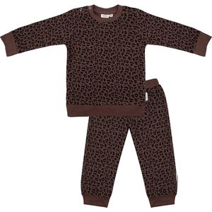Little Indians Pyjama Leopard Junior Katoen Bruin Mt 0-3 Maanden