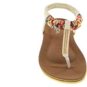 Boho Ibiza Slippers Eline by Mrchlabel - Wit - Maat 36